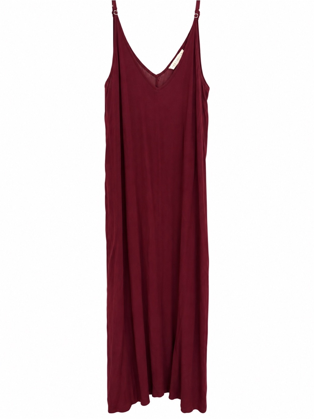 lovestitch Burgundy V-Neck Maxi Slip Dress